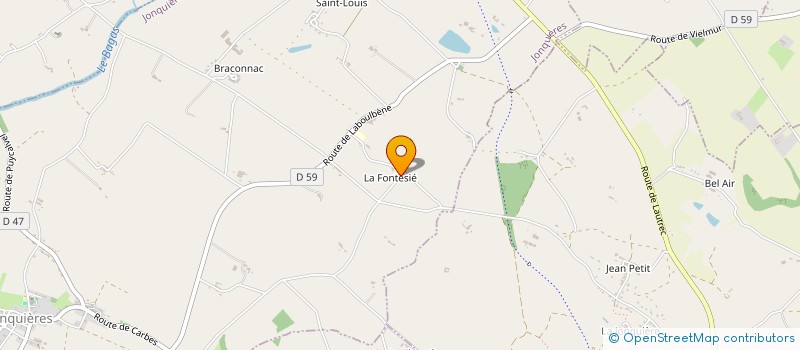 localisation de l'entreprise MONSIEUR GERARD ROSSIGNOL  JONQUIERES