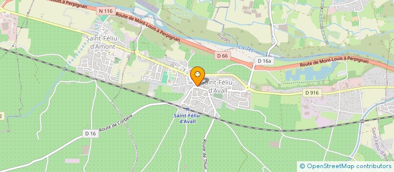 localisation de l'entreprise MONSIEUR GERARD ROUSSEL  SAINT-FELIU-D'AVALL