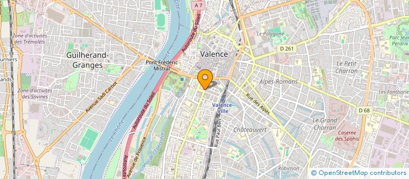 localisation de l'entreprise MONSIEUR GERARD ROUSSET à VALENCE