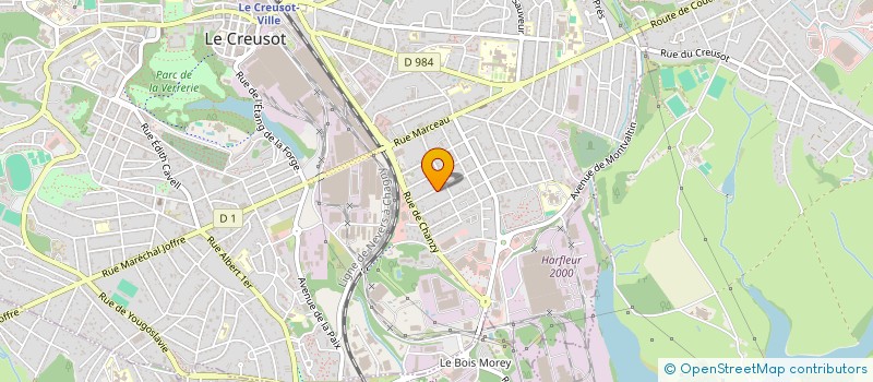 localisation de l'entreprise MONSIEUR GERARD ROUSSON  LE CREUSOT