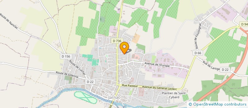 localisation de l'entreprise MONSIEUR GERARD ROUTURIER à JARNAC