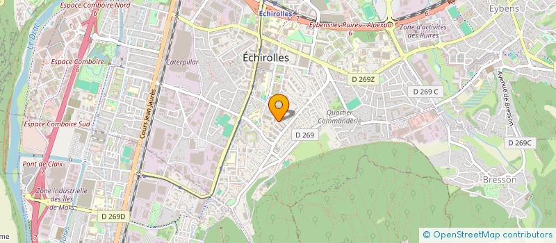localisation de l'entreprise MONSIEUR GERARD ROUX à ECHIROLLES