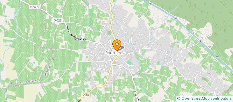 localisation de l'entreprise MONSIEUR GERARD ROUX  POURRIERES