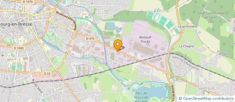 localisation de l'entreprise MONSIEUR GERARD ROUX  BOURG-EN-BRESSE