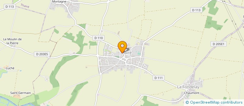 localisation de l'entreprise MONSIEUR GERARD ROUZEAU  THAIRE