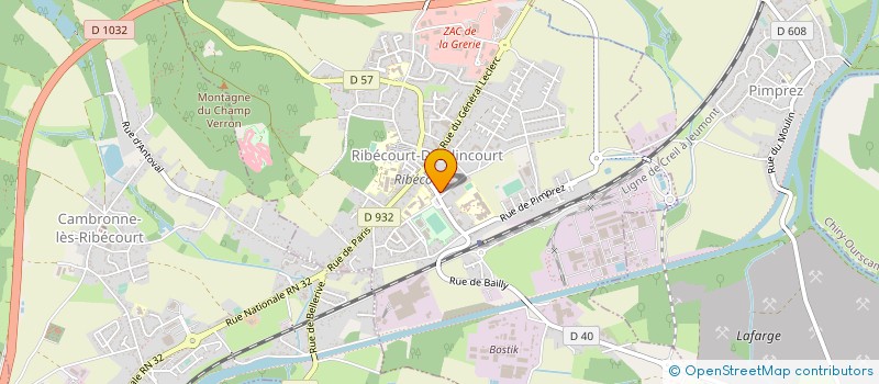 localisation de l'entreprise MONSIEUR GERARD ROYER  RIBECOURT-DRESLINCOURT