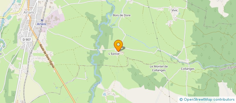localisation de l'entreprise MONSIEUR GERARD ROYON à ARLANC