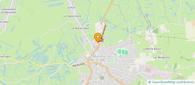 localisation de l'entreprise MONSIEUR GERARD RUIZ  BEAUVOIR-SUR-MER