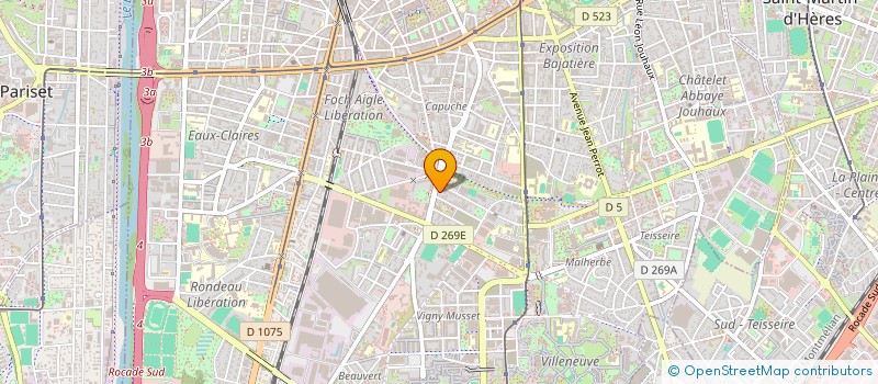 localisation de l'entreprise MONSIEUR GERARD RUIZ  GRENOBLE