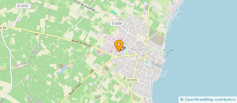 localisation de l'entreprise MONSIEUR GERARD SABLE à MARSEILLAN