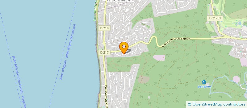 localisation de l'entreprise MONSIEUR GERARD SABY à LA TESTE-DE-BUCH