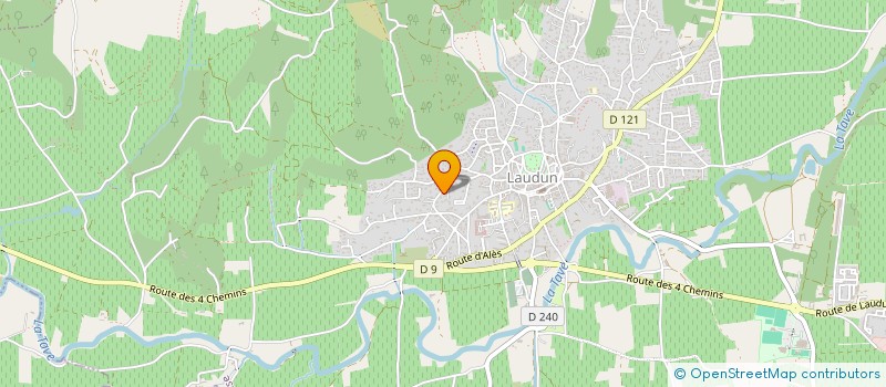 localisation de l'entreprise MONSIEUR GERARD SAGNE  LAUDUN-L'ARDOISE