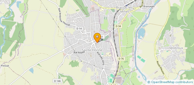 localisation de l'entreprise MONSIEUR GERARD SAHUC  SAINTE-FLORINE