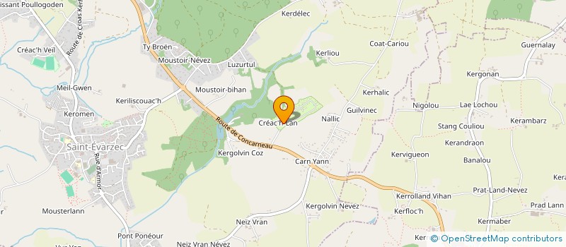 localisation de l'entreprise MONSIEUR GERARD SAILLANT  SAINT-EVARZEC