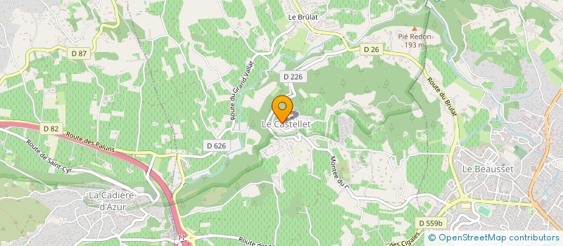 localisation de l'entreprise MONSIEUR GERARD SALA à OLLIOULES