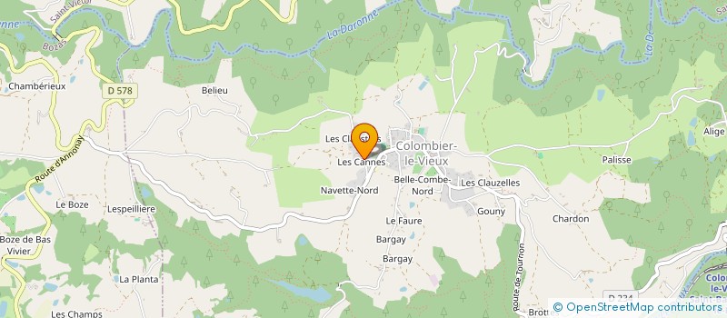 localisation de l'entreprise MONSIEUR GERARD SAMSON  COLOMBIER-LE-VIEUX