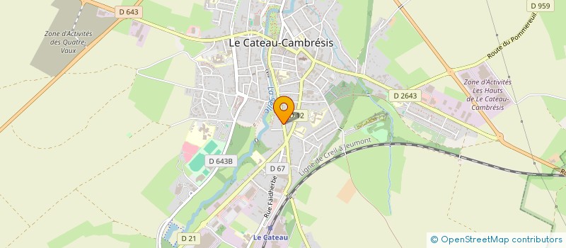 localisation de l'entreprise MONSIEUR GERARD SANDIFORT à LE CATEAU-CAMBRESIS