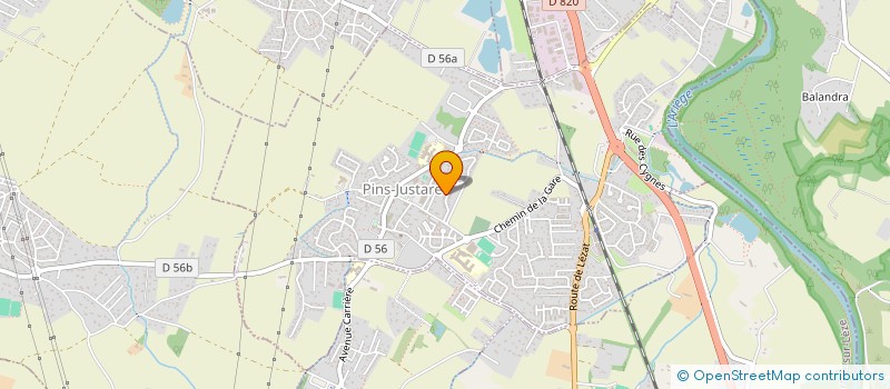 localisation de l'entreprise MONSIEUR GERARD SANNAC  PINS-JUSTARET