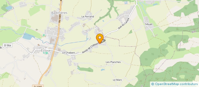 localisation de l'entreprise MONSIEUR GERARD SAUVAT  ECLOSE-BADINIERES