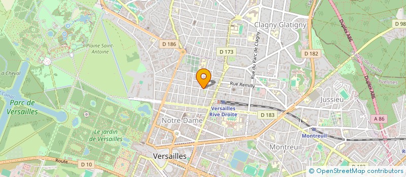 localisation de l'entreprise MONSIEUR GERARD SAVIGNONI à VERSAILLES