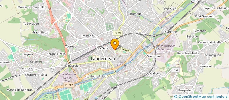 localisation de l'entreprise MONSIEUR GERARD SCOUARNEC à LANDERNEAU