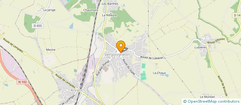 localisation de l'entreprise MONSIEUR GERARD SERRE à VERGONGHEON