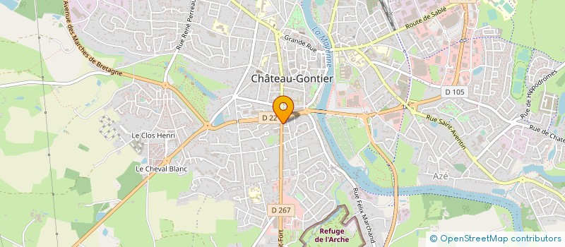 localisation de l'entreprise MONSIEUR GERARD SERVEAU à CHATEAU-GONTIER-SUR-MAYENNE