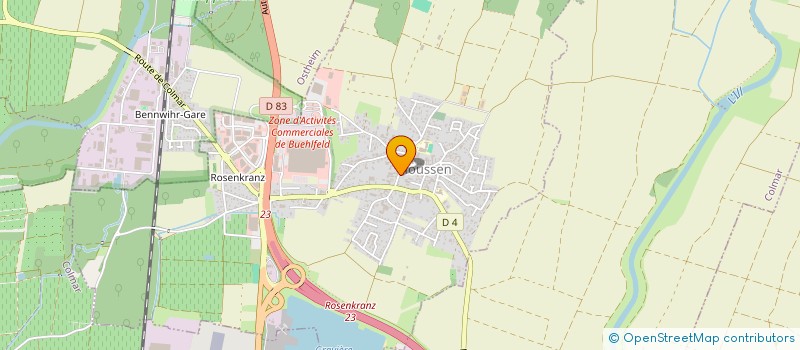 localisation de l'entreprise MONSIEUR GERARD SEYLLER  HOUSSEN