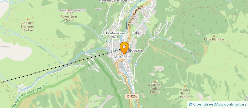 localisation de l'entreprise MONSIEUR GERARD SICAUD  CAUTERETS