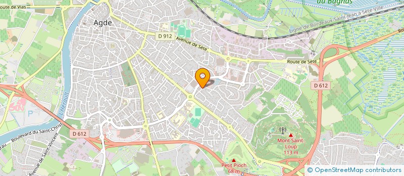 localisation de l'entreprise MONSIEUR GERARD SICRE  AGDE