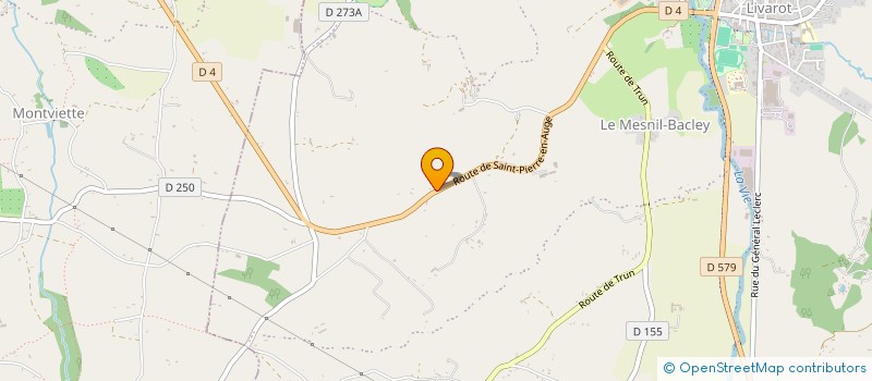 localisation de l'entreprise MONSIEUR GERARD SIMENEL  SAINT-PIERRE-EN-AUGE