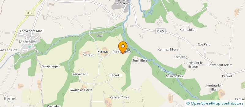 localisation de l'entreprise MONSIEUR GERARD SIMONET  BEGARD