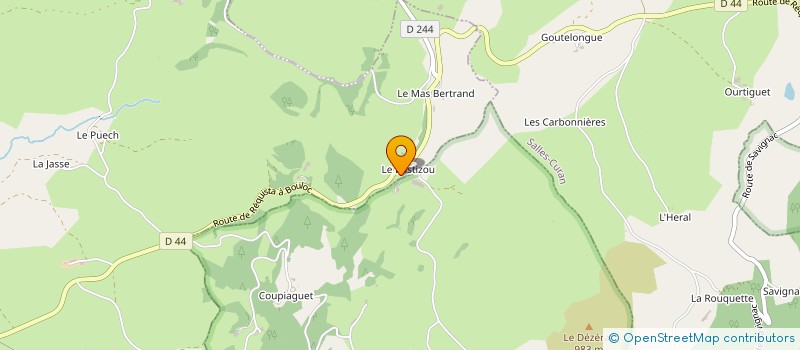 localisation de l'entreprise MONSIEUR GERARD SOLIER  AYSSENES