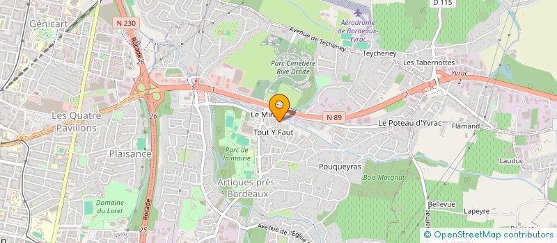 localisation de l'entreprise MONSIEUR GERARD SOUFFLET à ARTIGUES-PRES-BORDEAUX