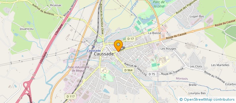 localisation de l'entreprise MONSIEUR GERARD SOULIE  CAUSSADE