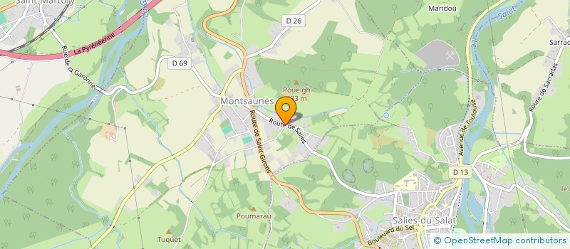 localisation de l'entreprise MONSIEUR GERARD SPINAZZE  MONTSAUNES