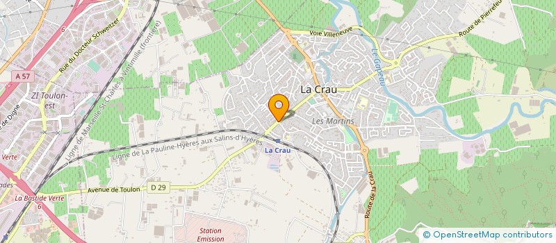 localisation de l'entreprise MONSIEUR GERARD STRAUB à LA CRAU
