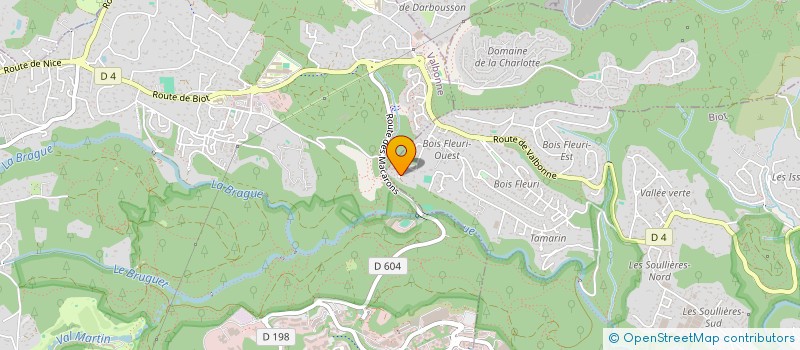 localisation de l'entreprise MONSIEUR GERARD SUTRE  BIOT