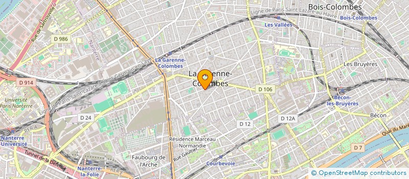 localisation de l'entreprise MONSIEUR GERARD SUZANNE à LA GARENNE-COLOMBES