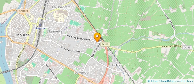 localisation de l'entreprise MONSIEUR GERARD SYLVAIN  LIBOURNE