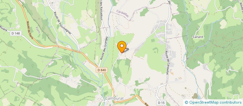 localisation de l'entreprise MONSIEUR GERARD TAILLEFESSE  CAMBURAT