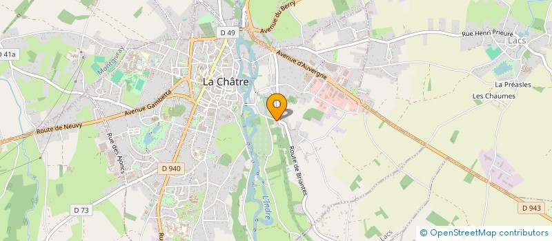 localisation de l'entreprise MONSIEUR GERARD TALON à LA CHATRE