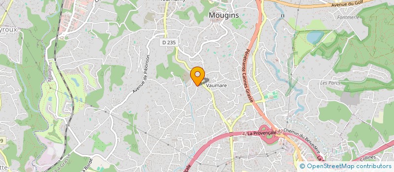 localisation de l'entreprise MONSIEUR GERARD TAMARO  MOUGINS