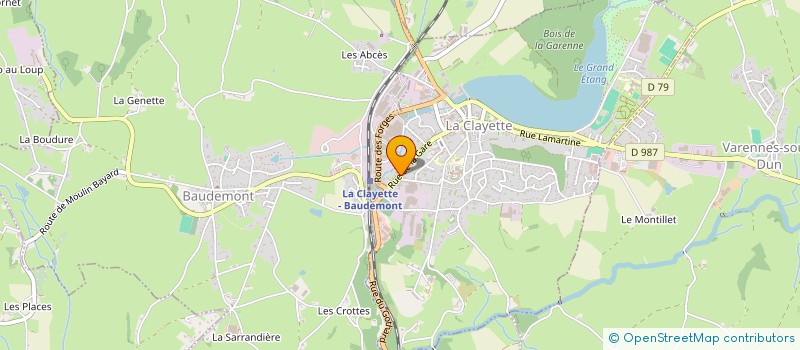 localisation de l'entreprise MONSIEUR GERARD TARDY à LA CLAYETTE