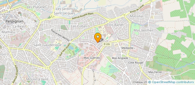 localisation de l'entreprise MONSIEUR GERARD TARQUIN  PERPIGNAN