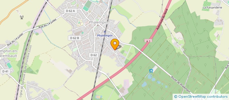 localisation de l'entreprise MONSIEUR GERARD TAVERNE  PHALEMPIN