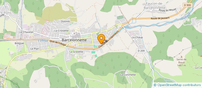 localisation de l'entreprise MONSIEUR GERARD TECHER à BARCELONNETTE