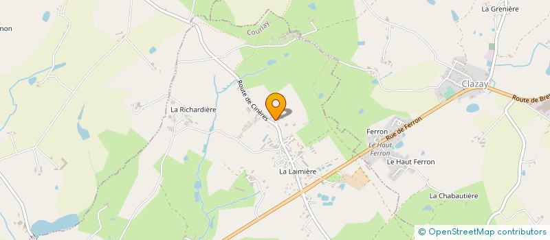 localisation de l'entreprise MONSIEUR GERARD TEILLET  COURLAY