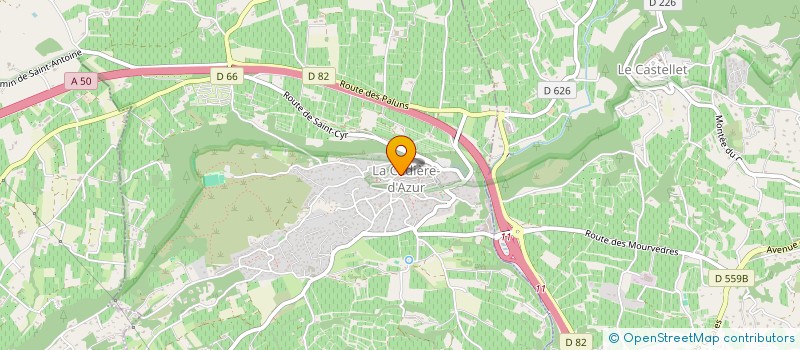 localisation de l'entreprise MONSIEUR GERARD TEISSIER  LA CADIERE-D'AZUR