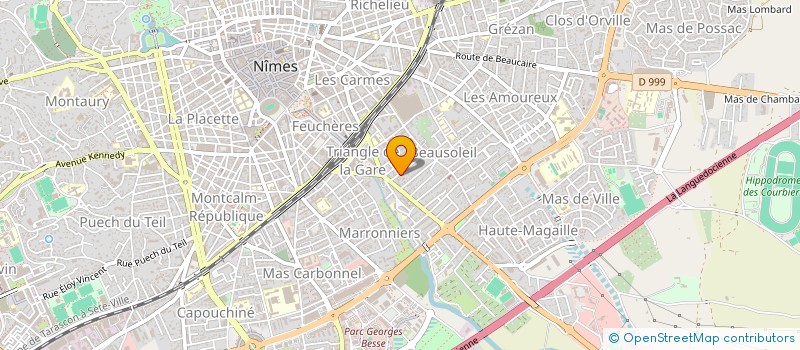 localisation de l'entreprise MONSIEUR GERARD TEISSIER  NIMES